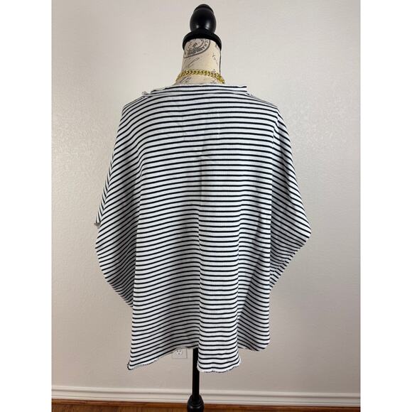 B38 Frank & Eileen Olive Original Capelet OS Striped French Chic Old Money - Picture 5 of 9